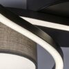 Rabalux 71116 Shiena LED Moderní stropní svítidlo | Přírodní bílá | 38W | Černá | Šedá