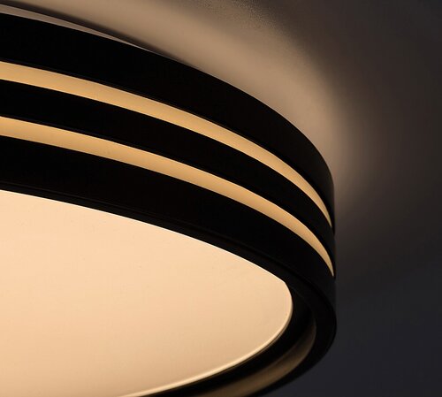 Rabalux 71118 Epora LED Moderní stropní svítidlo | Teplá bílá | 25W | Bílá | Černá