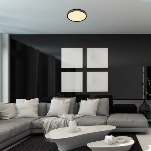 Rabalux 71118 Epora LED Moderní stropní svítidlo | Teplá bílá | 25W | Bílá | Černá