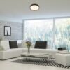 Rabalux 71120 Nessira LED Moderní stropní svítidlo | Přírodní bílá | 25W | Bílá | Černá