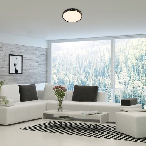 Rabalux 71120 Nessira LED Moderní stropní svítidlo | Přírodní bílá | 25W | Bílá | Černá