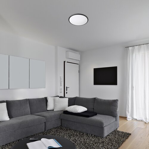 Rabalux 71126 Engon LED Moderní stropní svítidlo | Teplá bílá | 18W | Bílá | Černá