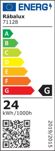 Rabalux 71128 Engon LED Moderní stropní svítidlo | Teplá bílá | 24W | Bílá | Černá
