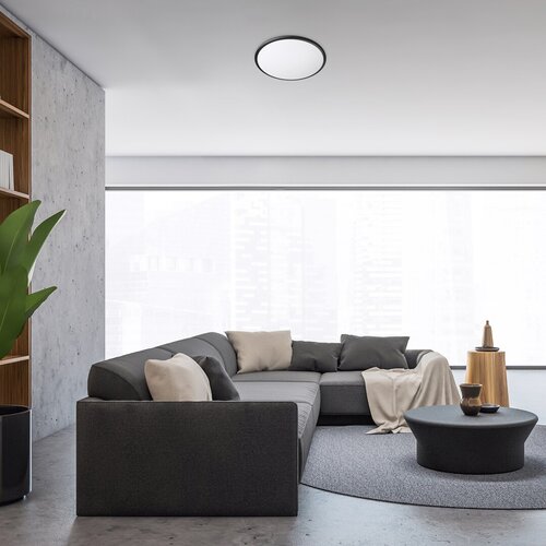 Rabalux 71128 Engon LED Moderní stropní svítidlo | Teplá bílá | 24W | Bílá | Černá