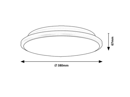 Rabalux 71129 Engon LED Moderní stropní svítidlo | Přírodní bílá | 24W | Bílá | Kov | Stříbrná