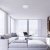 Rabalux 71129 Engon LED Moderní stropní svítidlo | Přírodní bílá | 24W | Bílá | Kov | Stříbrná