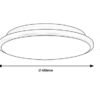 Rabalux 71130 Engon LED Moderní stropní svítidlo | Teplá bílá | 45W | Bílá | Černá