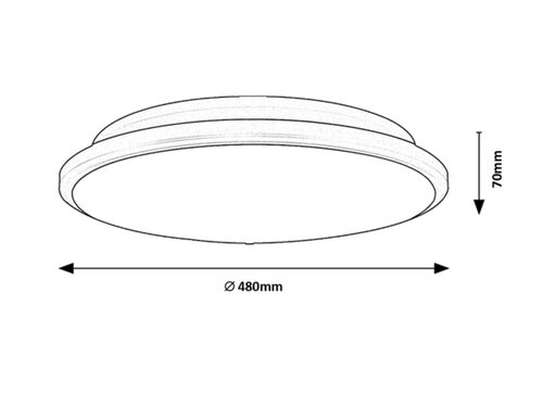Rabalux 71131 Engon LED Moderní stropní svítidlo | Přírodní bílá | 45W | Bílá | Kov | Stříbrná