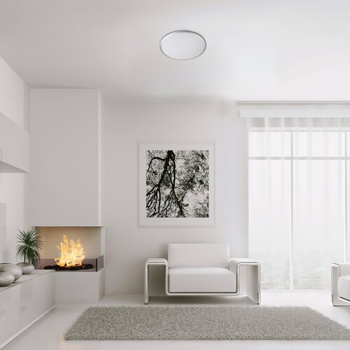 Rabalux 71131 Engon LED Moderní stropní svítidlo | Přírodní bílá | 45W | Bílá | Kov | Stříbrná