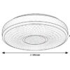 Rabalux 71137 Sedona2 LED Moderní stropní svítidlo | Přírodní bílá | 24W | Bílá | Černá