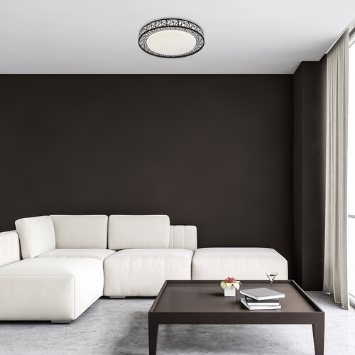 Rabalux 71140 Nilin LED Moderní stropní svítidlo | Variabilní | Stmívatelné | 48W | Bílá | Černá