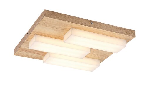 Rabalux 71142 Konte LED stropní svítidlo | Teplá bílá | 30W | Bílá | Dřevo