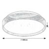 Rabalux 71143 Leana2 LED stropní svítidlo | Teplá bílá | 12W | Bílá | Dřevo