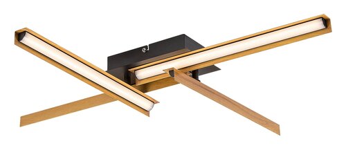 Rabalux 71145 Remiel LED Moderní stropní svítidlo | Teplá bílá | 20W | Bílá | Černá
