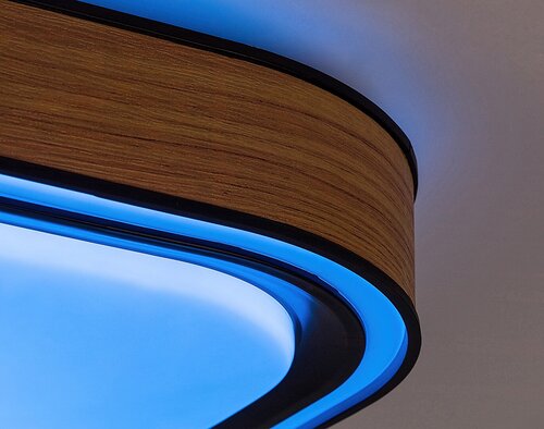 Rabalux 71146 Arild LED Moderní stropní svítidlo | RGB | Variabilní | Stmívatelné | 48W | Bílá | Černá