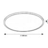 Rabalux 71155 Ezio LED Přisazené stropní svítidlo | Teplá bílá | Stmívatelné | 1,5W | Bílá | Černá