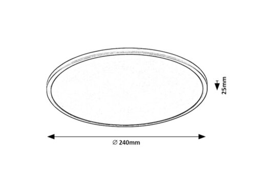 Rabalux 71155 Ezio LED Přisazené stropní svítidlo | Teplá bílá | Stmívatelné | 1,5W | Bílá | Černá
