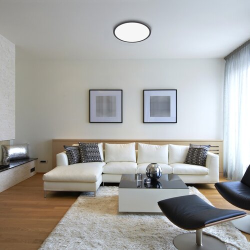 Rabalux 71156 Ezio LED Přisazené stropní svítidlo | Teplá bílá | Stmívatelné | 18W | Bílá | Černá