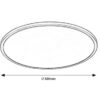 Rabalux 71157 Ezio LED Přisazené stropní svítidlo | Teplá bílá | Stmívatelné | 22W | Bílá | Černá