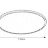 Rabalux 71158 Ezio LED Přisazené stropní svítidlo | Teplá bílá | Stmívatelné | 36W | Bílá | Černá | 15