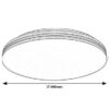 Rabalux 71175 Oscar2 LED Moderní stropní svítidlo | Přírodní bílá | 18W | Bílá