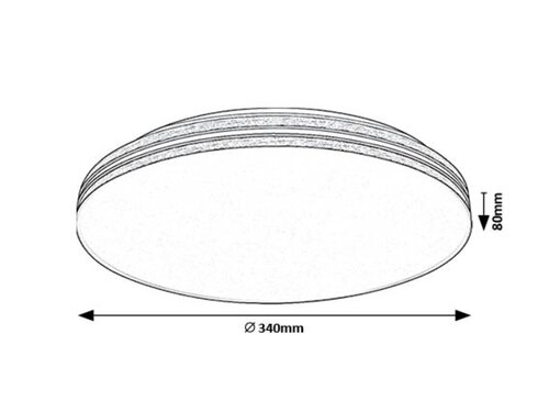 Rabalux 71175 Oscar2 LED Moderní stropní svítidlo | Přírodní bílá | 18W | Bílá