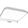 Rabalux 71178 Oscar2 LED Moderní stropní svítidlo | Teplá bílá | 18W | Bílá