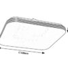 Rabalux 71180 Oscar2 LED Moderní stropní svítidlo | Přírodní bílá | 18W | Bílá