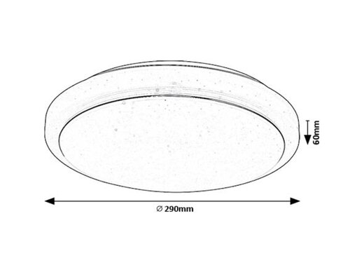 Rabalux 71181 Trevor2 LED Moderní stropní svítidlo | Teplá bílá | 12W | Bílá