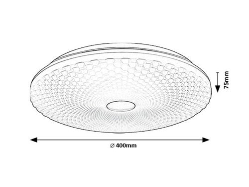 Rabalux 71184 Galeti2 LED Moderní stropní svítidlo | Přírodní bílá | 24W | Bílá | Kov | Stříbrná