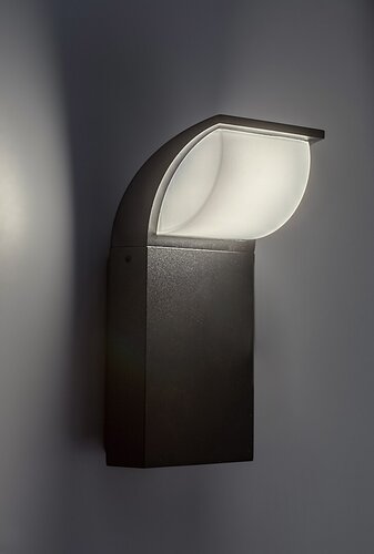 Rabalux 7166 Hongkong LED Nástěnné venkovní světlo | Přírodní bílá | 9W | Bílá | Černá