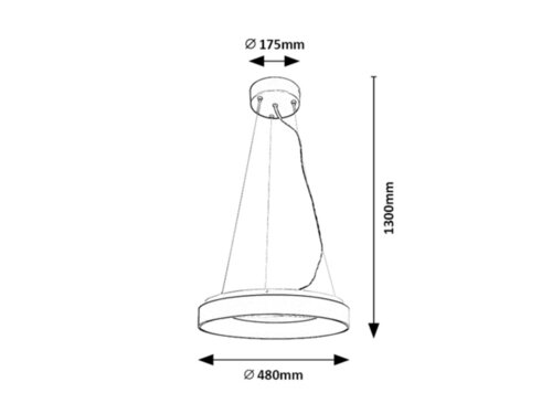 Rabalux 72001 Ceilo LED Moderní stropní svítidlo | Variabilní | Stmívatelné | 38W | Bílá | Černá