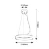 Rabalux 72002 Ceilo LED Moderní stropní svítidlo | Variabilní | Stmívatelné | 38W | Bílá