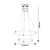Rabalux 72009 Irelia LED Moderní stropní svítidlo | Variabilní | Stmívatelné | 5,5W | Bílá | Chrom | Kov