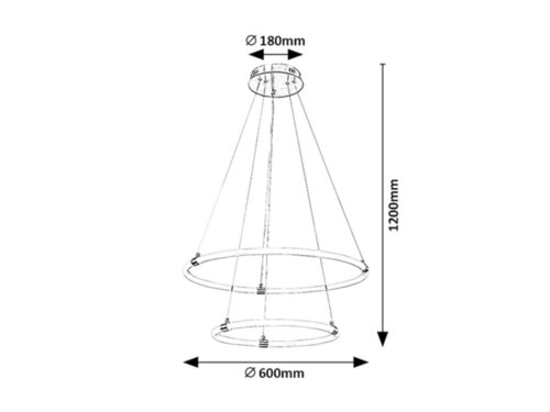 Rabalux 72009 Irelia LED Moderní stropní svítidlo | Variabilní | Stmívatelné | 5,5W | Bílá | Chrom | Kov