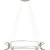 Rabalux 72010 Fringilla LED Moderní stropní svítidlo | Přírodní bílá | 67W | Bílá | Chrom | Kov