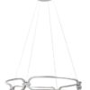 Rabalux 72010 Fringilla LED Moderní stropní svítidlo | Přírodní bílá | 67W | Bílá | Chrom | Kov