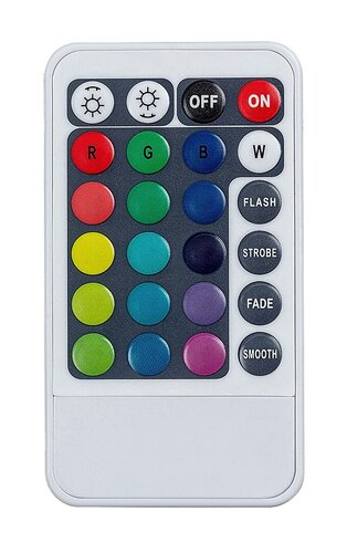 Rabalux 72011 Temperius LED Moderní stropní svítidlo | RGB | Teplá bílá | Stmívatelné | 24W | Bílá | Chrom | Kov