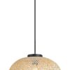 Rabalux 72025 Rattan Dřevěný lustr | E27 | Černá