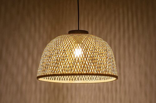 Rabalux 72025 Rattan Dřevěný lustr | E27 | Černá