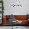Rabalux 72027 Branwen Lustr | E27 | Černá | Chrom | Kov