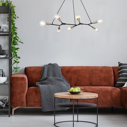 Rabalux 72027 Branwen Lustr | E27 | Černá | Chrom | Kov