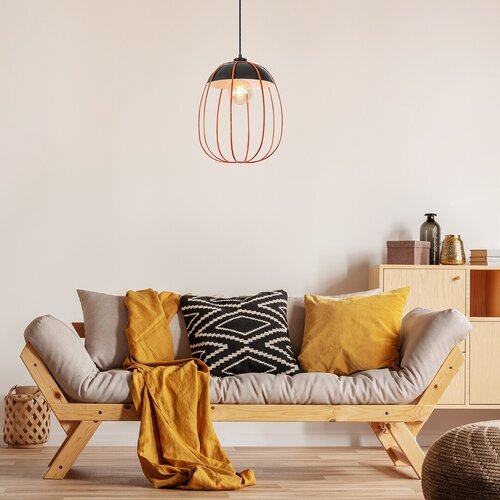 Rabalux 72034 Svens Lustr | E27 | Černá | Oranžová