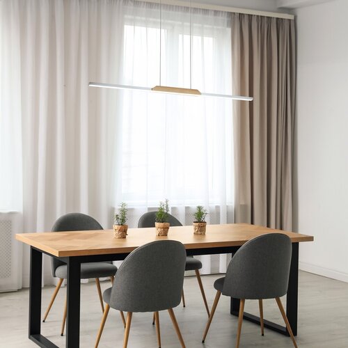 Rabalux 72084 Tamur LED Moderní stropní svítidlo | Přírodní bílá | 26W | Bílá | Dřevo