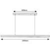 Rabalux 72128 Tariq LED Moderní stropní svítidlo | Přírodní bílá | 30W | Bílá | Černá