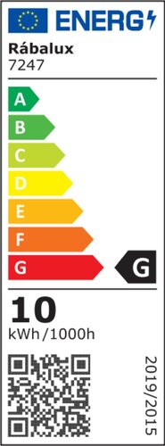Rabalux 7247 Durbe LED Nástěnné venkovní světlo | RGB | Variabilní | Stmívatelné | 10W | Bílá | Černá