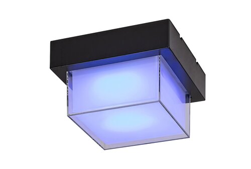 Rabalux 7247 Durbe LED Nástěnné venkovní světlo | RGB | Variabilní | Stmívatelné | 10W | Bílá | Černá