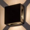 Rabalux 7317 Lippa LED Nástěnné venkovní světlo | Teplá bílá | 6W | Černá
