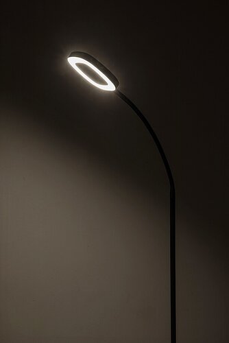 Rabalux 74004 Rader LED Stmívatelná stojací lampa | Teplá bílá | Stmívatelné | 11W | Bílá | Černá