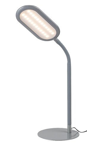 Rabalux 74008 Adelmo LED Moderní stolní lampička | Variabilní | Stmívatelné | 10W | Bílá | Šedá